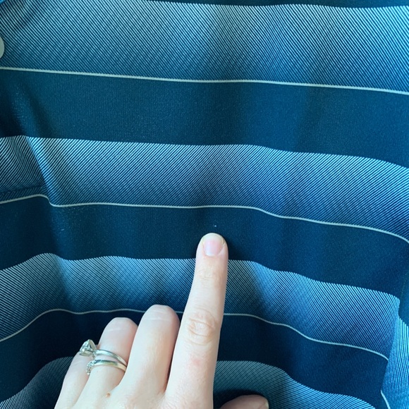 Adidas Striped Golf Shirt - Picture 4 of 7